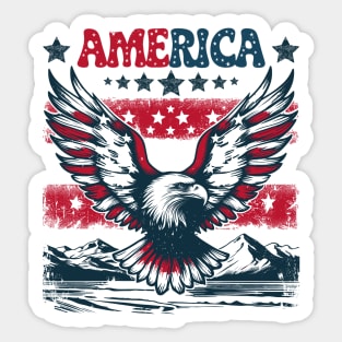 Eagle American Patriotic Sticker